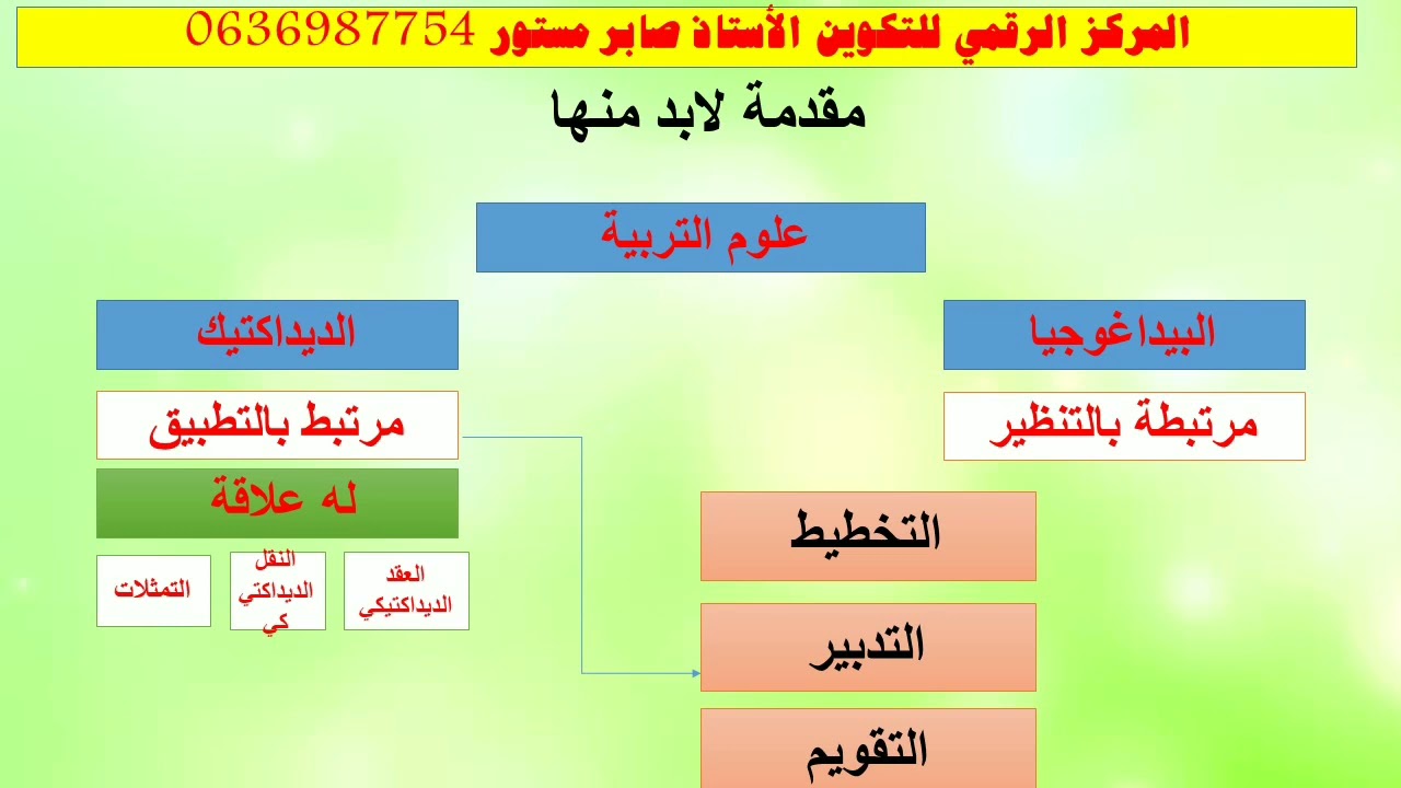المدخل إلى الديداكتيك