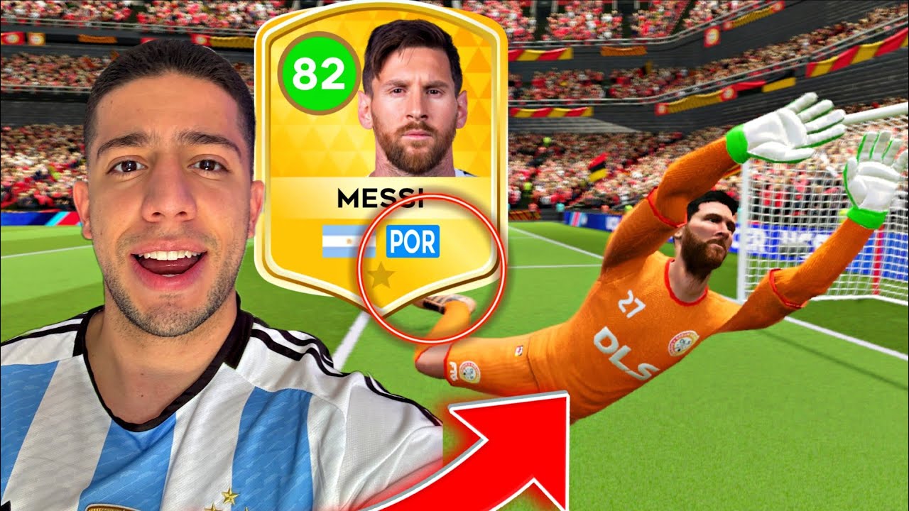 QUE PASA CUANDO USAS A MESSI DE PORTERO 🧤🤣 EN DLS25