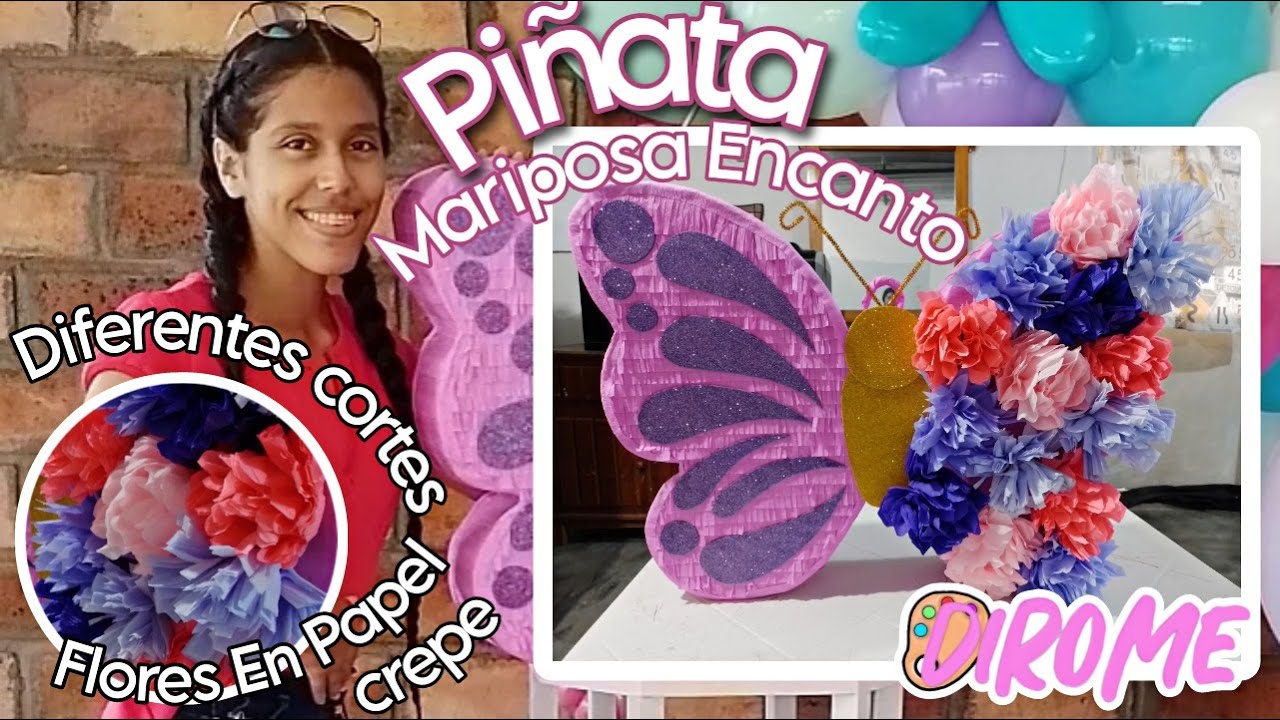 Butterfly piñata charm / Piñata de mariposa encanto