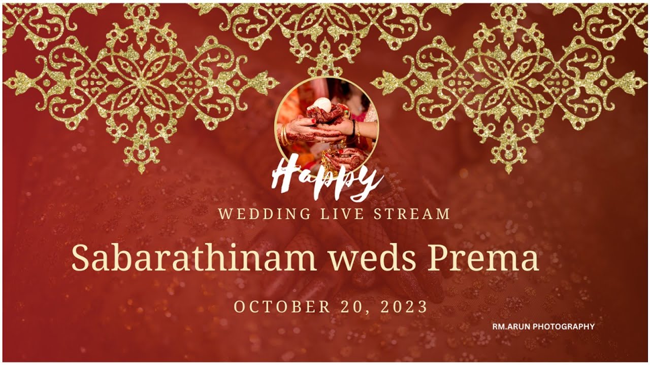 SABARATHINAM WEDS PREMA | 20th OCTOBER 2023 | RM.ARUN CHETTINAD PHOTOGRAPHY