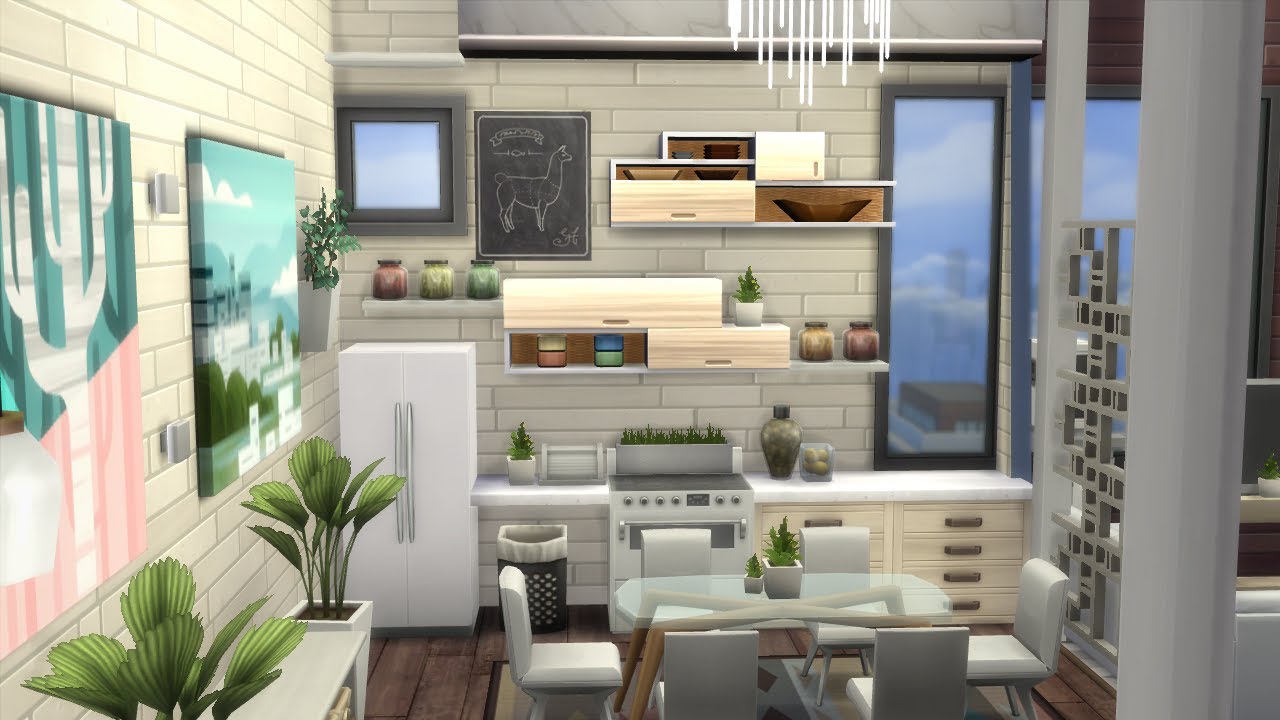 TINY MODERN APARTMENT [910 MEDINA STUDIO] SIMS 4 STOP MOTION [NO CC]