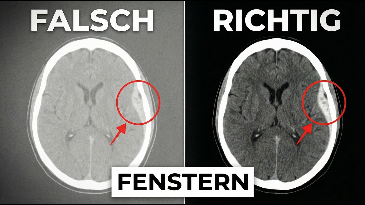 Schädel-CT richtig fenstern: So siehst du Blutungen und Infarkte (auch subtile!)