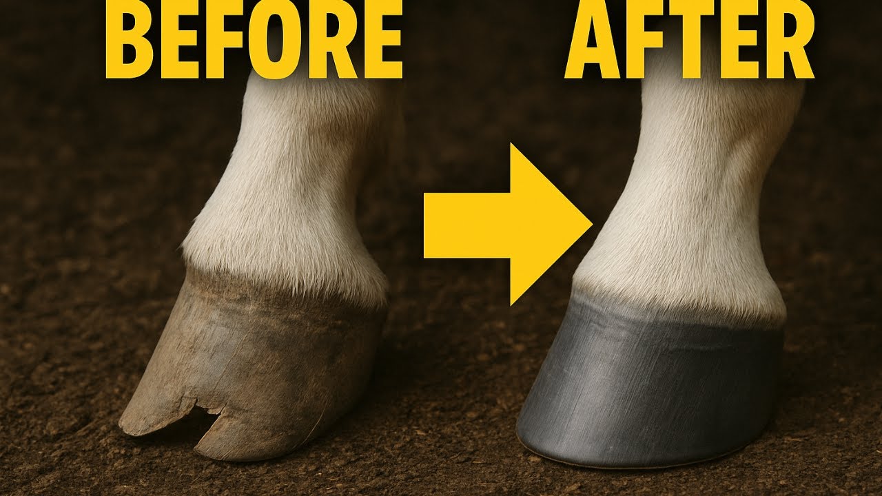 Farrier Fixes Overgrown Hooves ...Satisfying Before and After