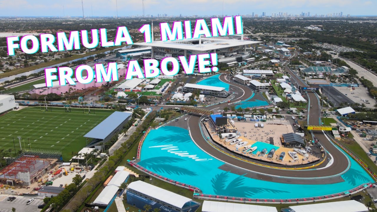 Formula 1 Miami Grand Prix Track Aerial View