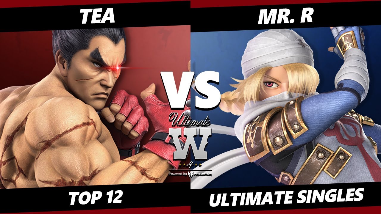 Ultimate Wanted 4 Top 12 - Tea (Pac Man, Kazuya) Vs. Mr. R (Sheik) SSBU Ultimate Tournament