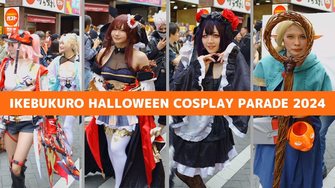 【4K HDR🇯🇵】”Ikebukuro Halloween Cosplay Fest 2024” is one of the largest cosplay events in Japan!