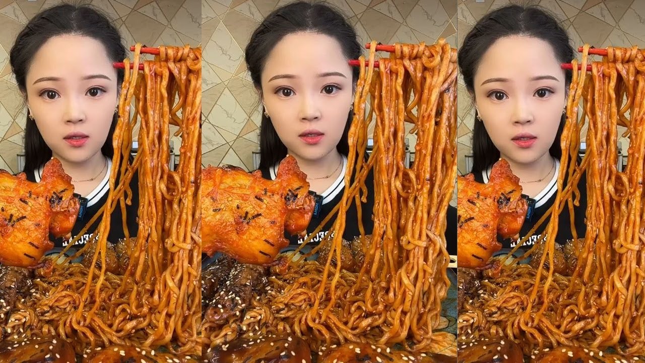 ASMR CHINESE MUKBANG FOOD EATING SHOW | Xiao Yu Mukbang 55