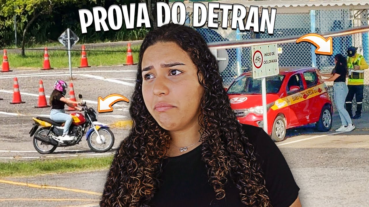 JAMILLY FEZ O EXAME PRÁTICO DE MOTO E CARRO NO DETRAN *Jamilly chorou*