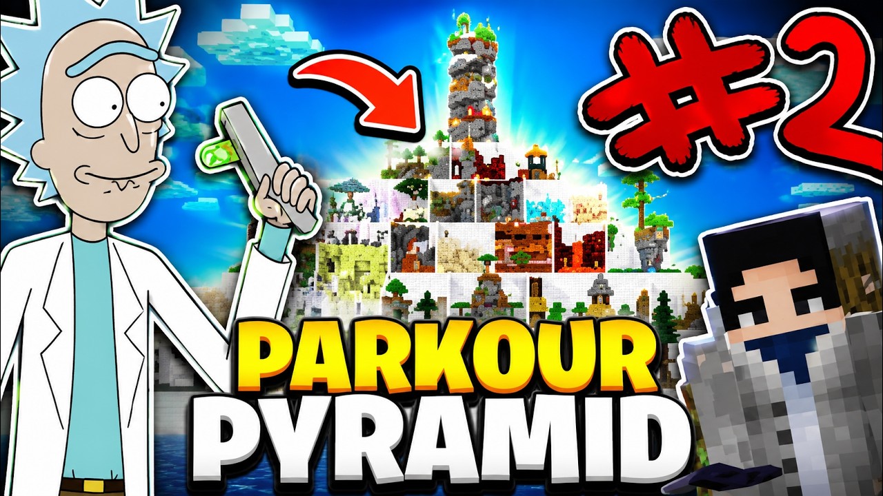 LeoKellerr Jogando Parkour De Piramide no MineCraft !!! #2