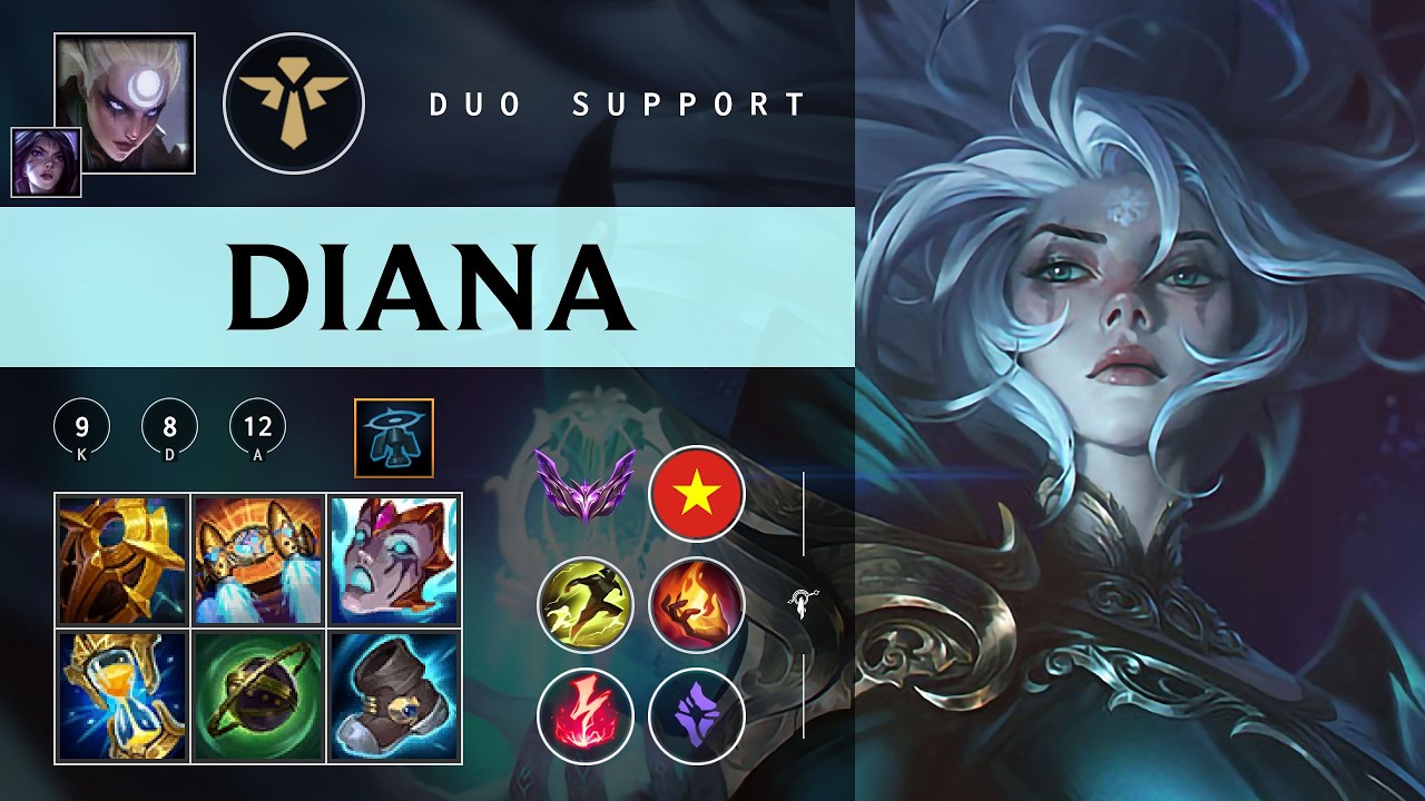 Diana Support vs Anivia - VN Master Patch 26.05