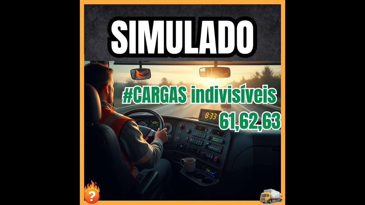 #CARGAS 61,62,63 SIMULADO DETRAN Cargas Indivisíveis: 3 Questões Proibidas que Vão te Reprovar