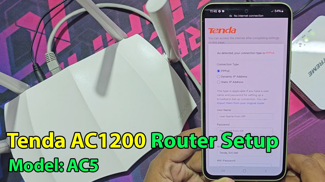 Настройка интеллектуального двухдиапазонного Wi-Fi-маршрутизатора Tenda ac1200