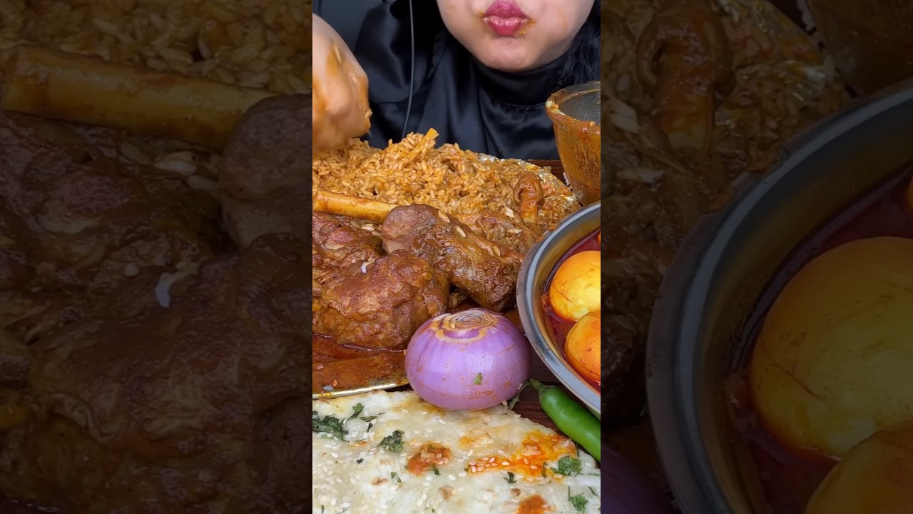 Eating Delicious Spicy Food 