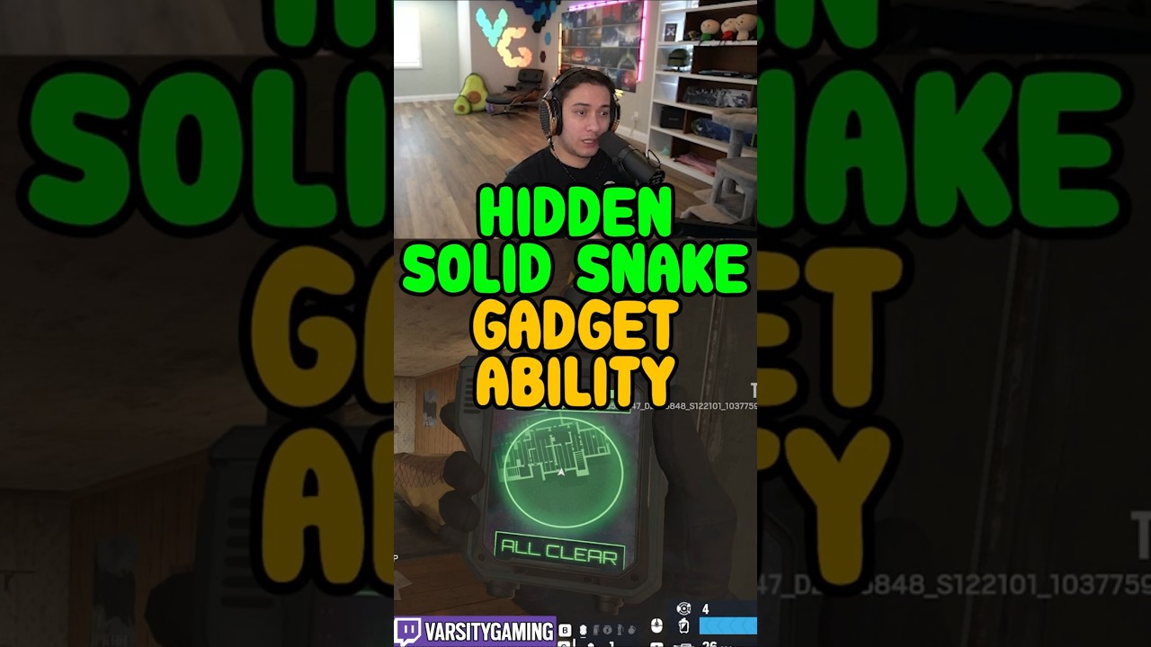 HIDDEN SOLID SNAKE ABILITY (SIEGE SCHOOL) #shorts