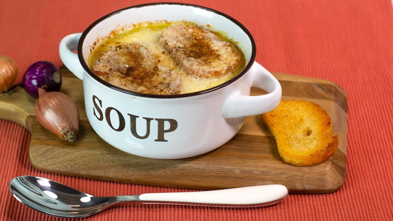 ZWIEBELSUPPE nach Art der legendären Pariser Marktfrauen