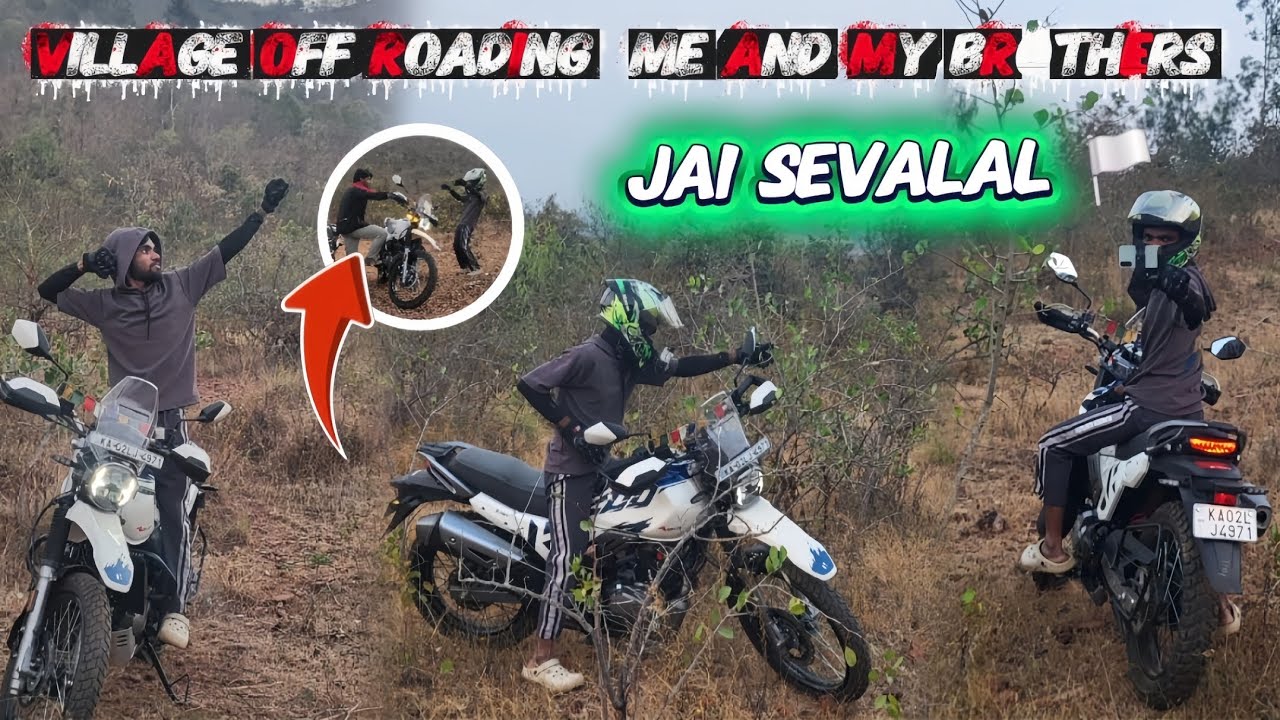 Jai sevalal 🏳️ village off roading🐎 me and my brothers  🏍️ @Banjaramotovlogger12 