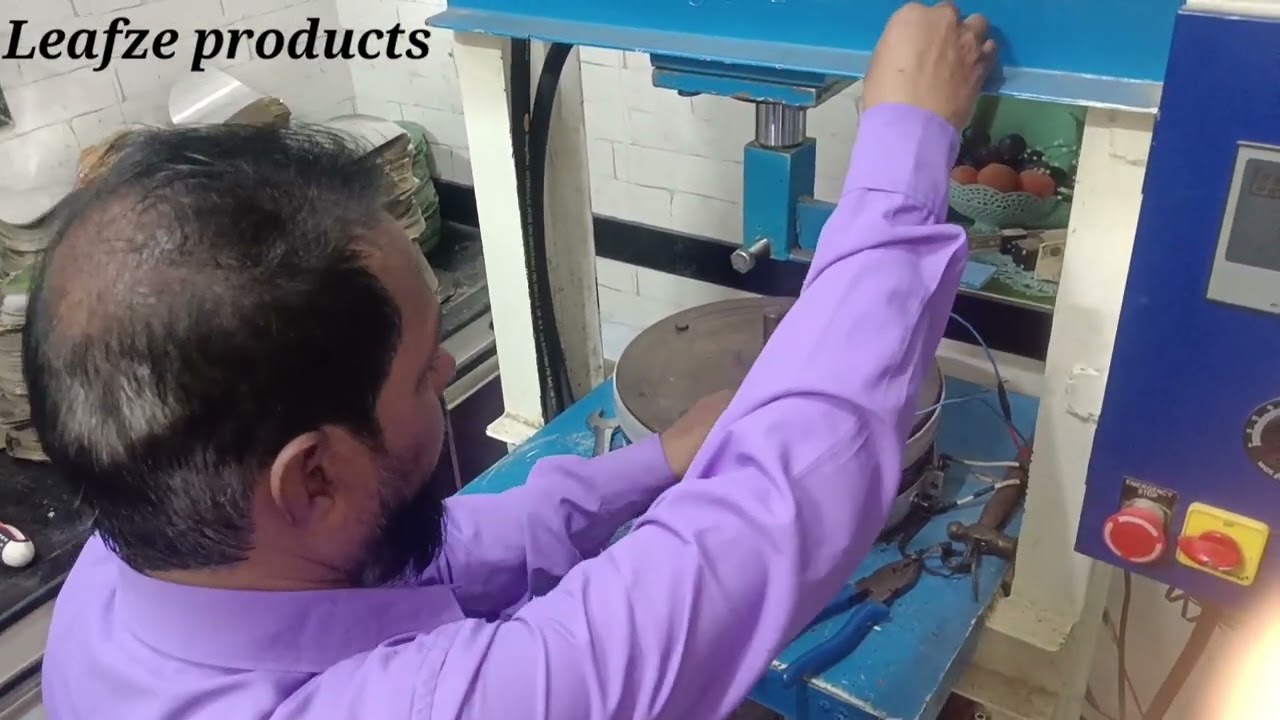 Changing 13" inch plate die to round cutting cutter full process 