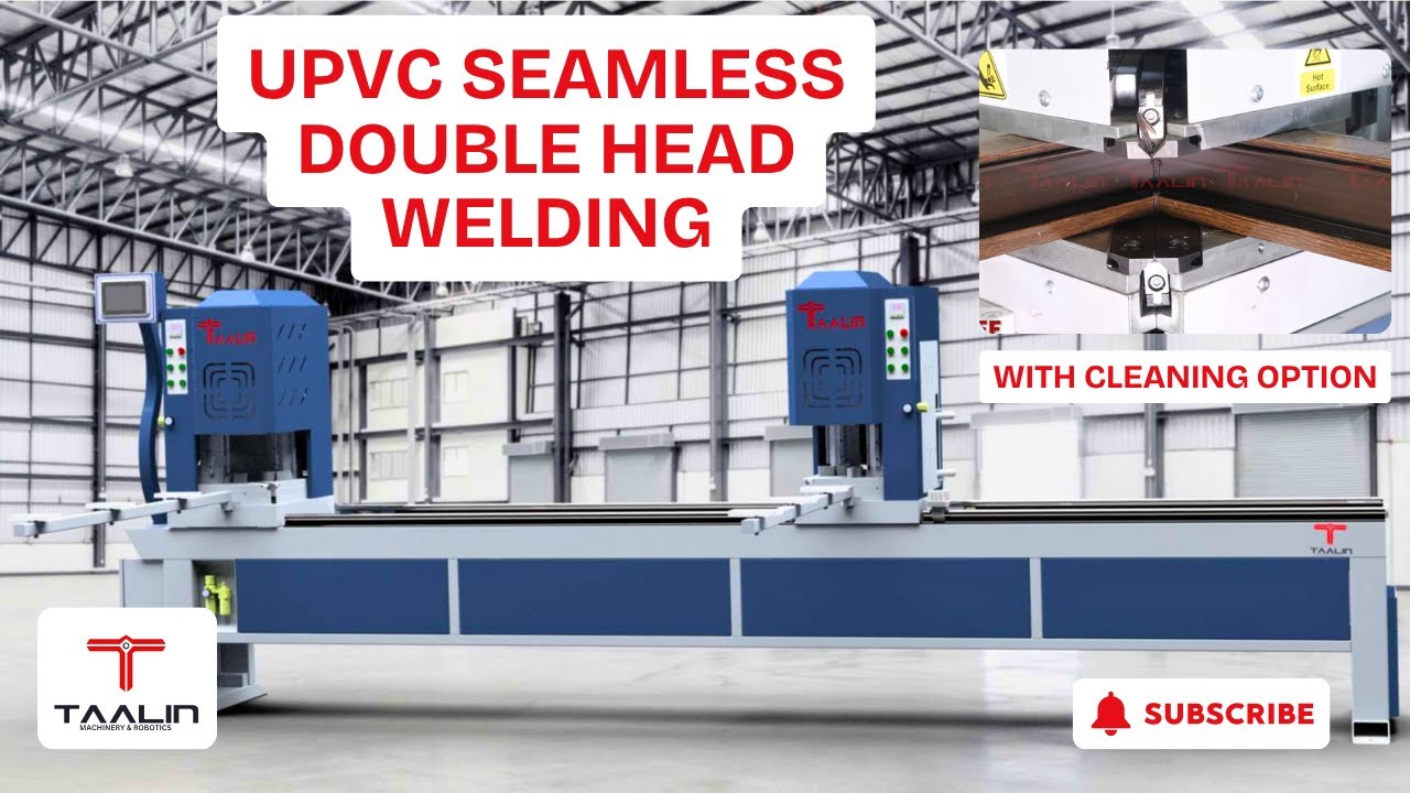 Neat Seamless Welding Machine for uPVC Window | Upvc Double head Seamless Welding with Cleaning Opt.