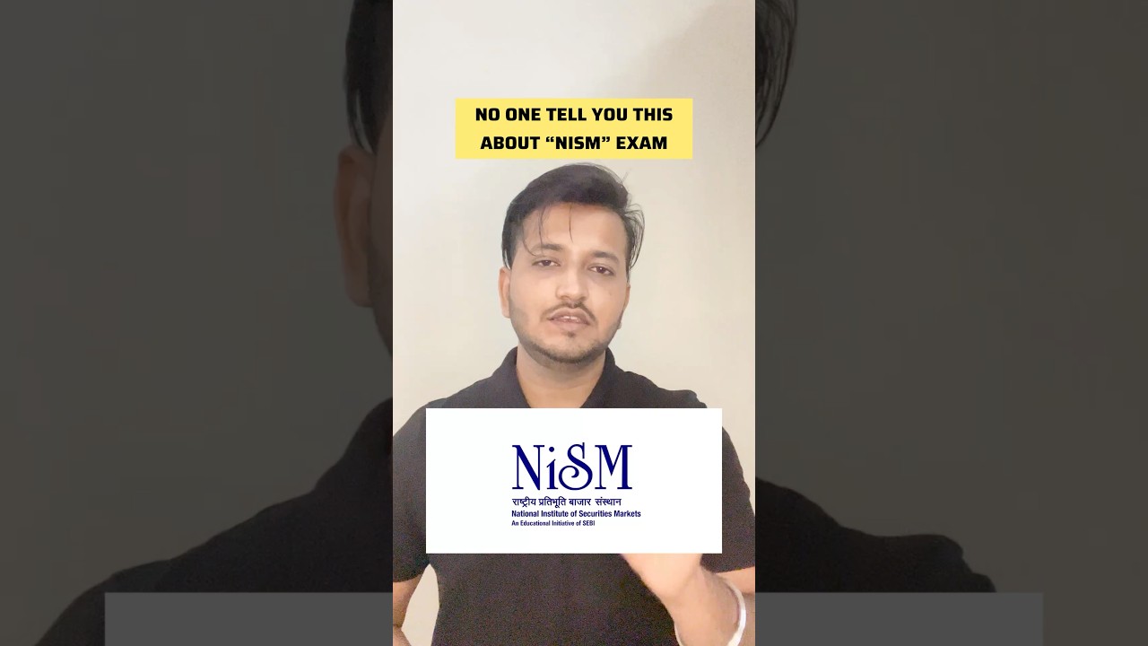 NO ONE TELL’S YOU THIS ABOUT NISM EXAM!