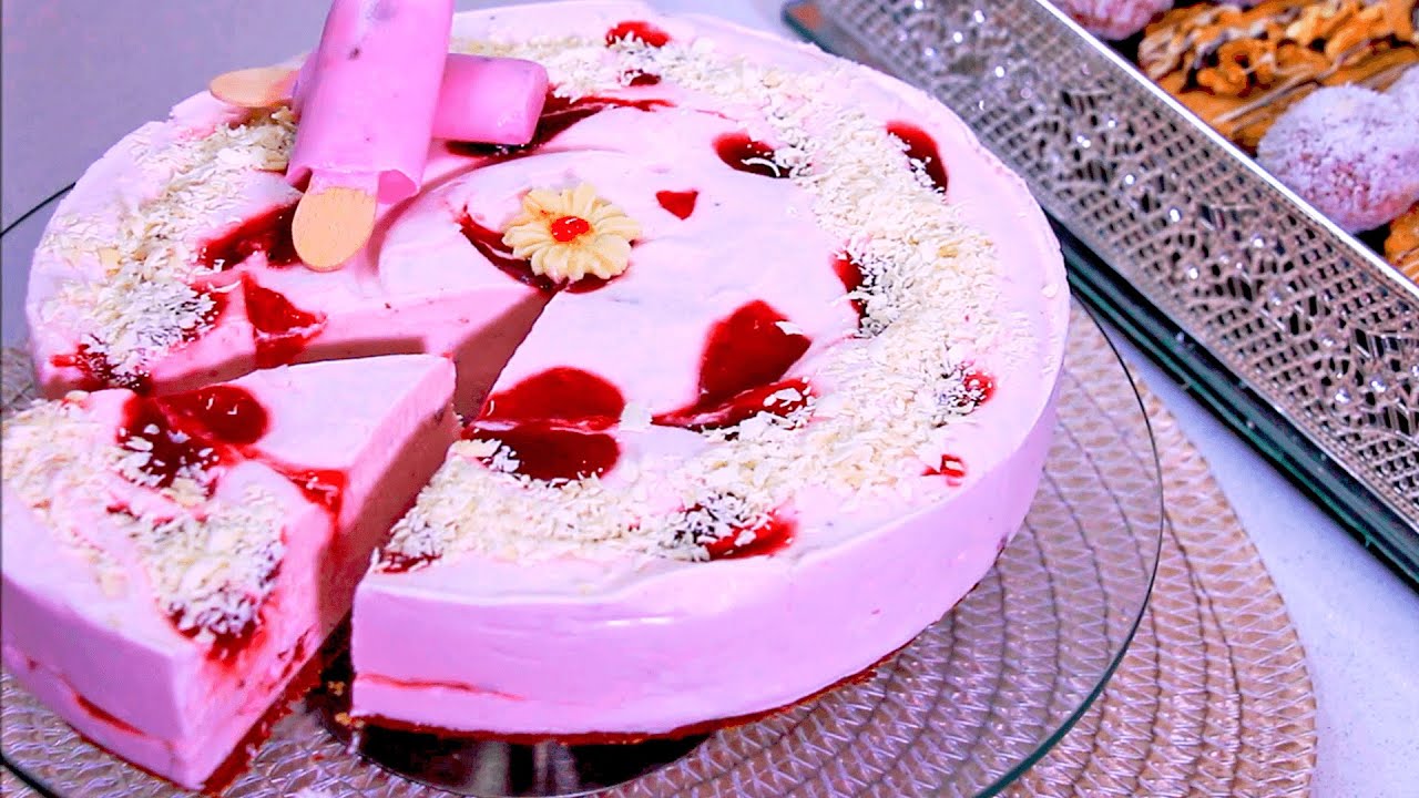 كيك كلاصي عائلي بثلات مكونات فقط 🍰  طارط ايس كريم او كلاص في متناول الجميع رووعة🍦 🍦