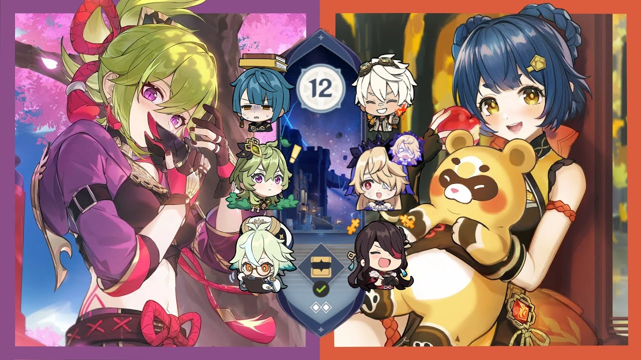 4 star only! Hyperbloom Kuki │Overload Team [3.1 Spiral Abyss - Floor 12 - 9 Stars] [Genshin Impact]