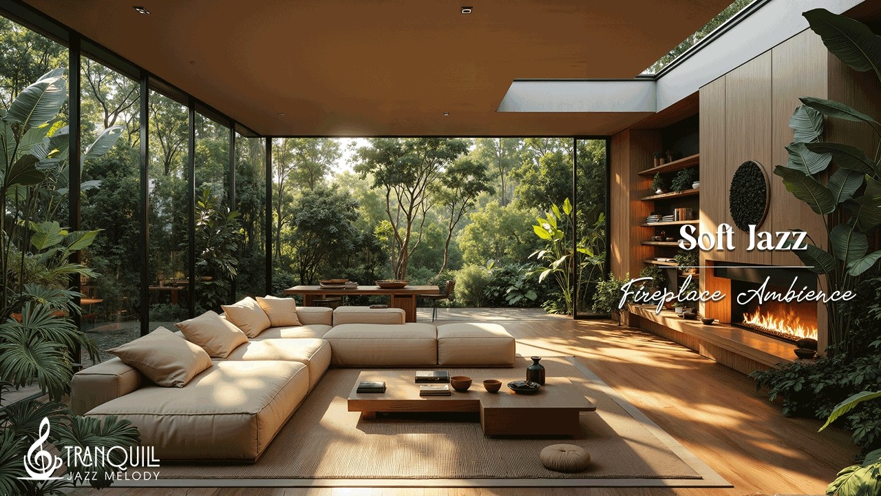 Relaxing Jazz In Cozy Forest Living |Smooth Jazz For Focus, Tranquil & Calm Sunlit Living For Rel...