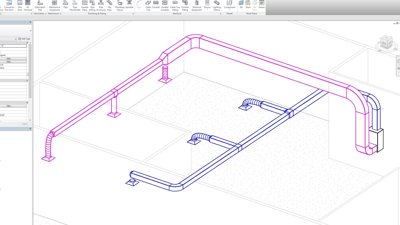 Beginner Tutorial (Revit 2017) - Creating an HVAC System
