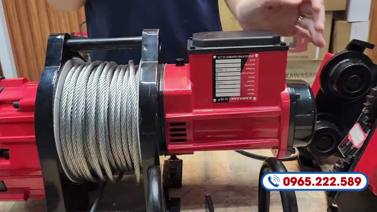 Tời điện TNJ-500DS tích hợp con chạy điện: 2 cấp tốc độ - Nâng hạ siêu nhanh
