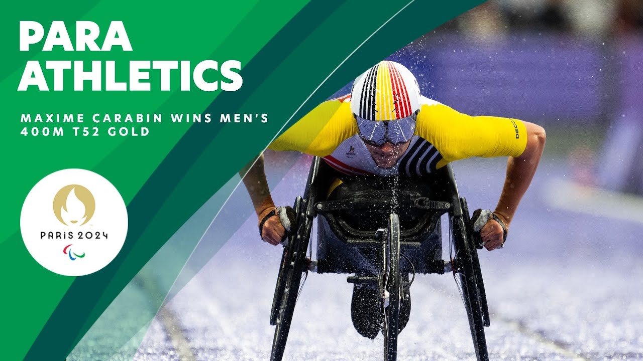 Maxime Carabin Wins Gold Medal For Belgium In Men's 400m 🥇 | Paralympic Games