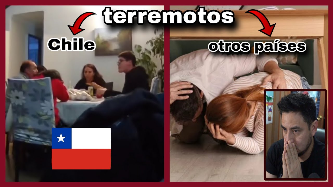 CHILE vs OTROS PAÍSES en terremotos 🇲🇽reacciono a nervios de acero de los chilenos