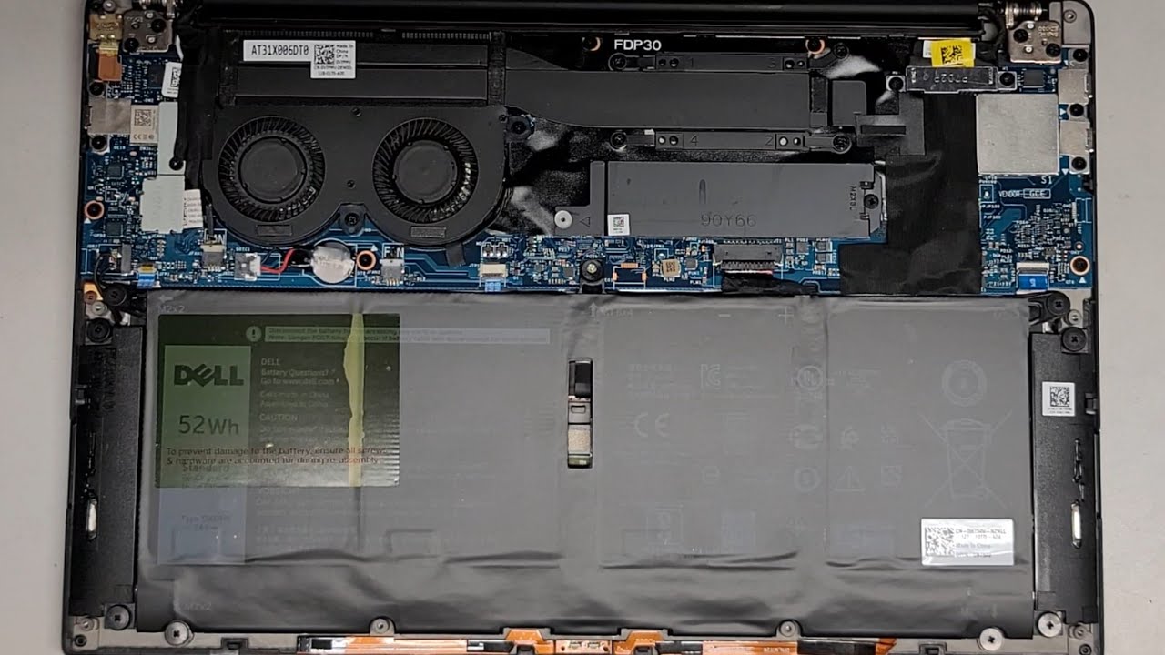 DELL XPS 13 9305 Disassembly SSD Hard Drive Battery Replacement Repair Quick Look Inside