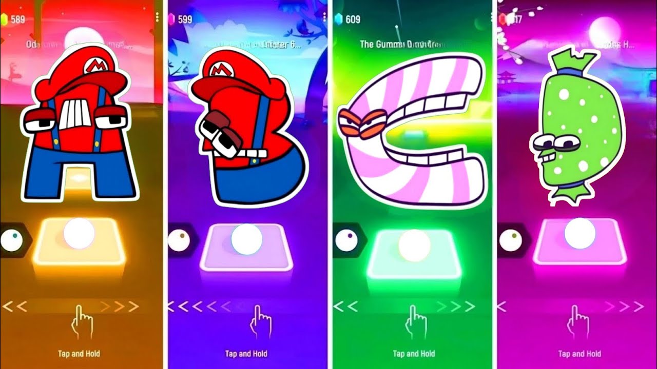 Super Mario Alphabet Lore - A 🆚 B 🆚 Alphabet Lore Candy - C 🆚 D. 🎶 Who Is Best?🎵 Tell We? 😍