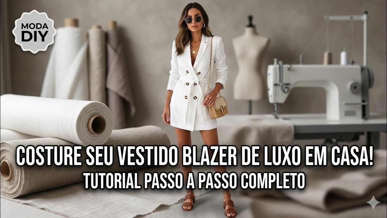 ✅️ Diy Blazer Vestido_ Costura Passo a Passo Gisleide Novelo