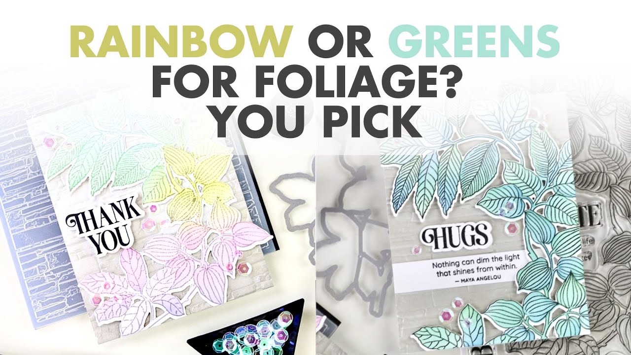 Craft Your Life: Arched Foliage Two ways, so EASY to add Tremendous Texture!