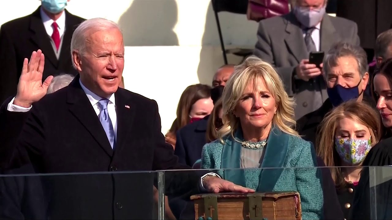 Joe Biden als 46. Präsident der Vereinigten Staaten vereidigt