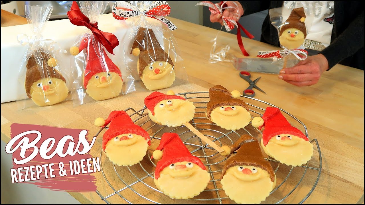 NIKOLAUS Kekse Rezept | Backen Basteln Verschenken | Weihnachtsmann Butterkeks Plätzchen