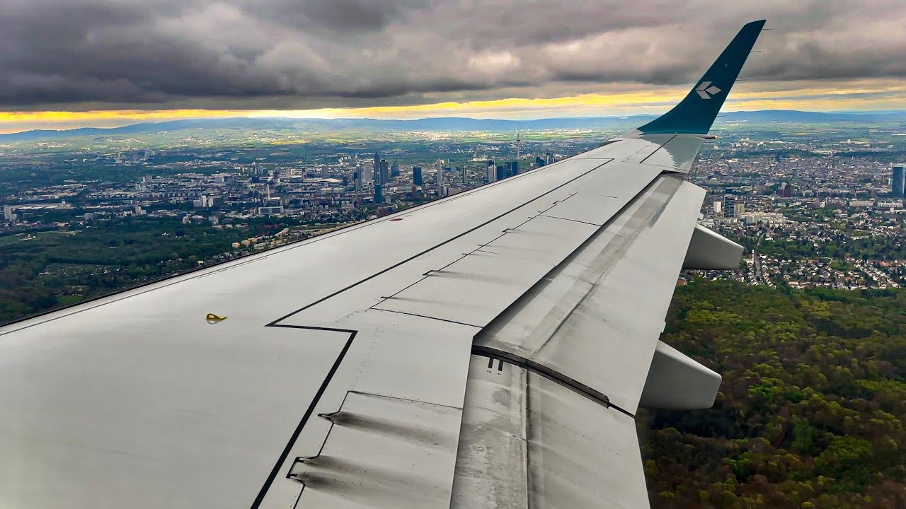 [4K] Beautiful Frankfurt Landing | Air Dolomiti | Embraer E190LR | FRA | EN8109 | I-JENJ
