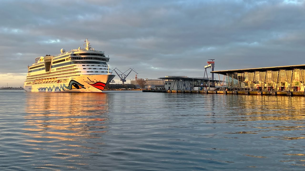 #aidadiva Erstanlauf Warnem&uuml;nde 2026 🚢✨ Vom Morgengrauen bis zum Festmachen | @AIDA  ​