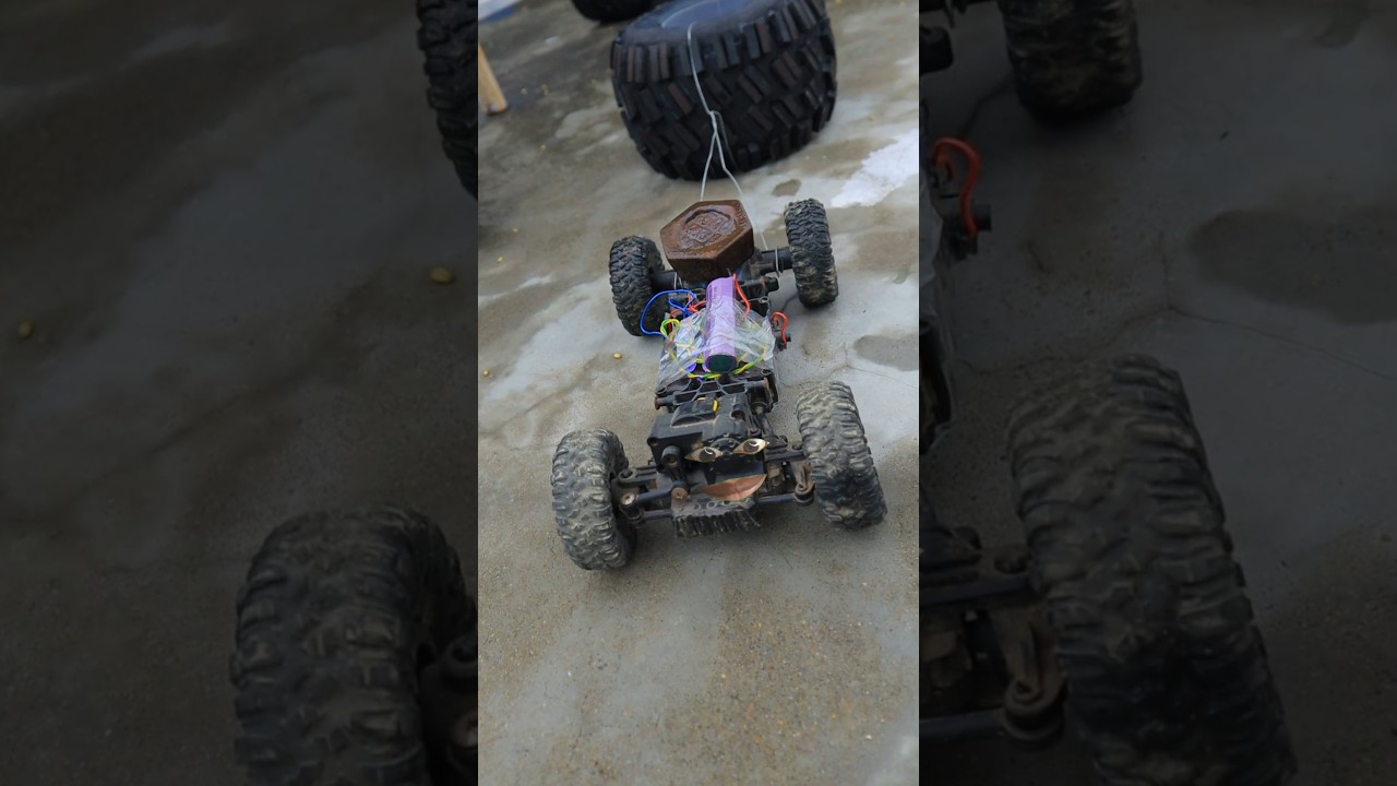 4&times;4 rc car vs monster thar tyre 🚙🫣🫣#rc #thar