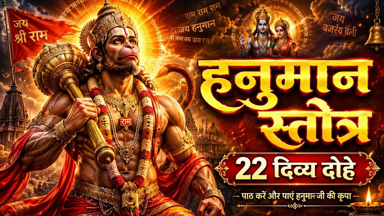 Powerful Hanuman Stotram (22 Divine Dohas) |  Inspired by Hanuman Chalisa