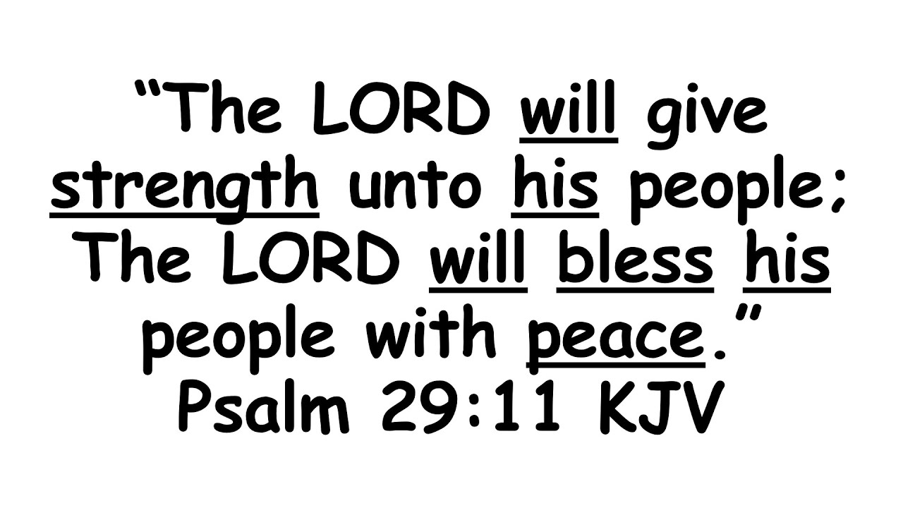PSALM 29:11 explained #wordoftheday (GOD WILL DO IT!!!) #god #jesus #love