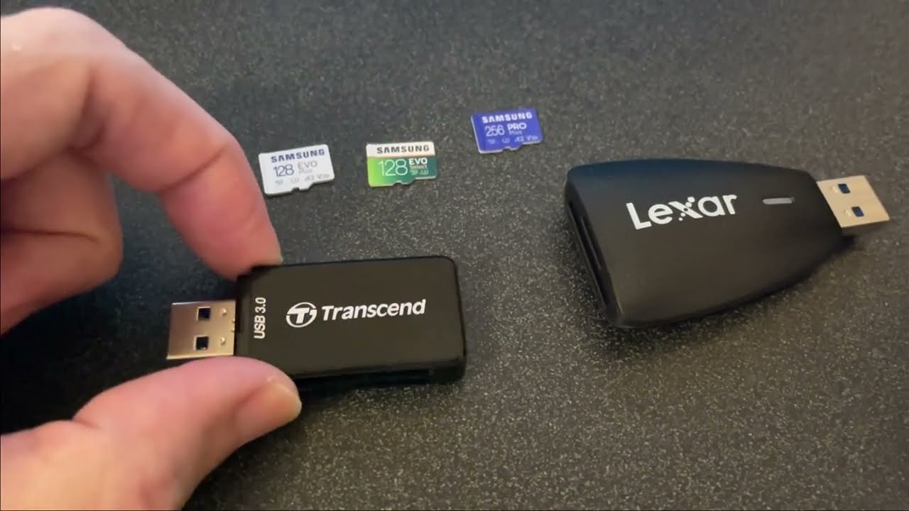 Samsung Pro Plus SD cards speed test on Lexar RW450 card reader