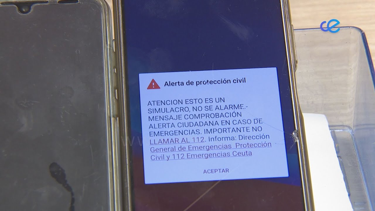Así ha sido el simulacro de alarma a través de los teléfonos móviles