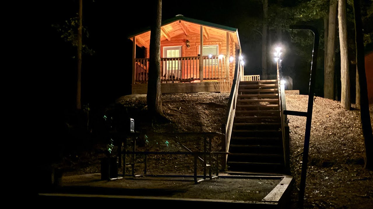 Pet friendly camper cabin at Lake Hartwell State Park