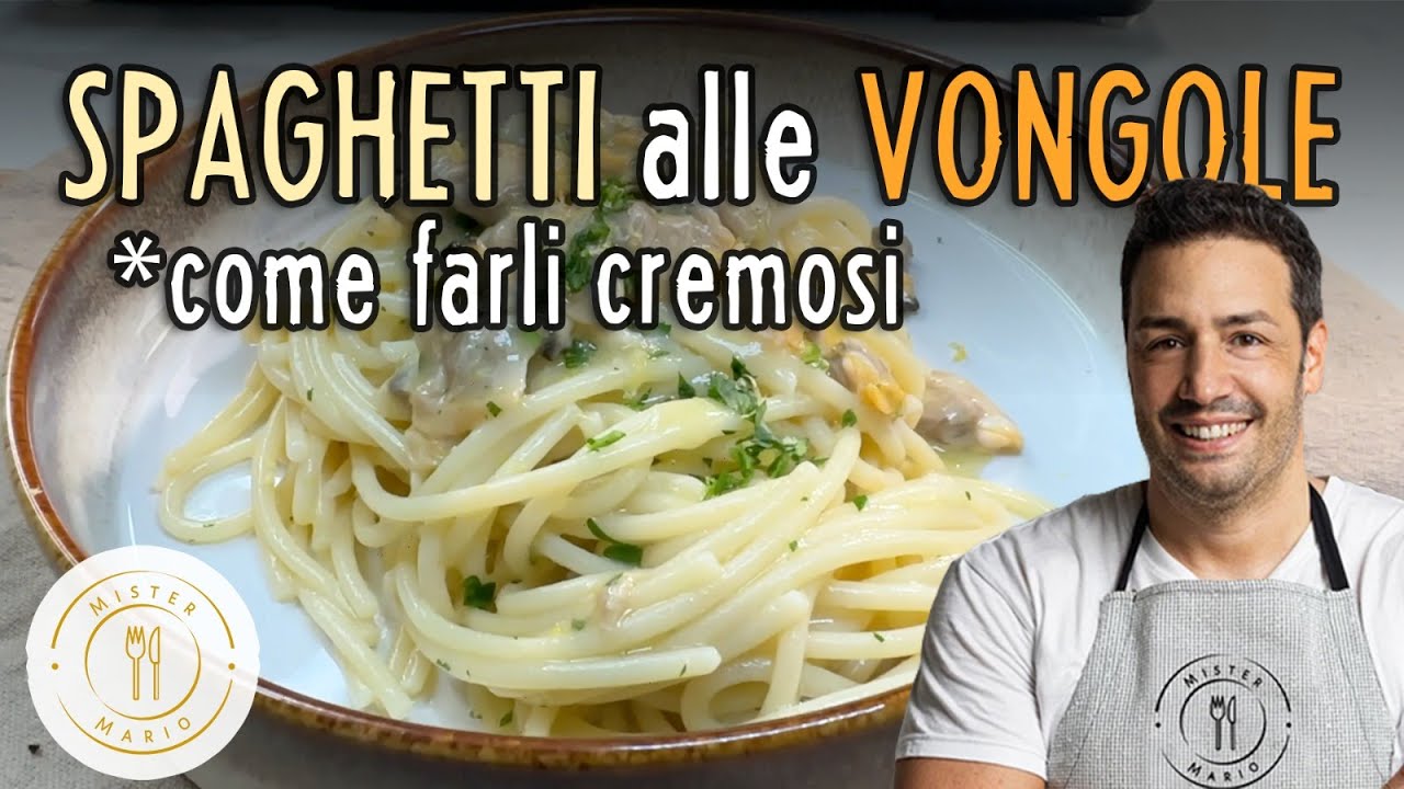 Spaghetto alle Vongole super cremoso. Seguite passo a passo e non li sbaglierete mai piu´