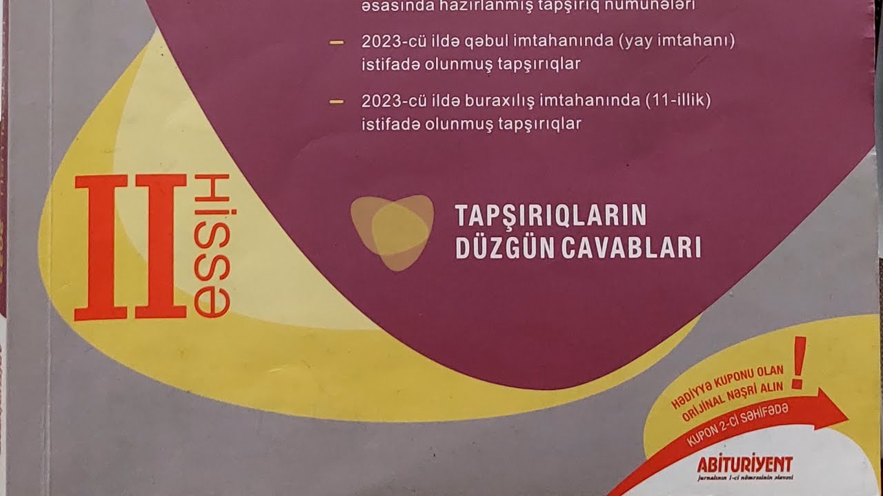 (36-59) y=kx+b, y=k/x funksiyaları, onların qrafikləri, və qrafiklərinin çevrilmələri.Test toplusu