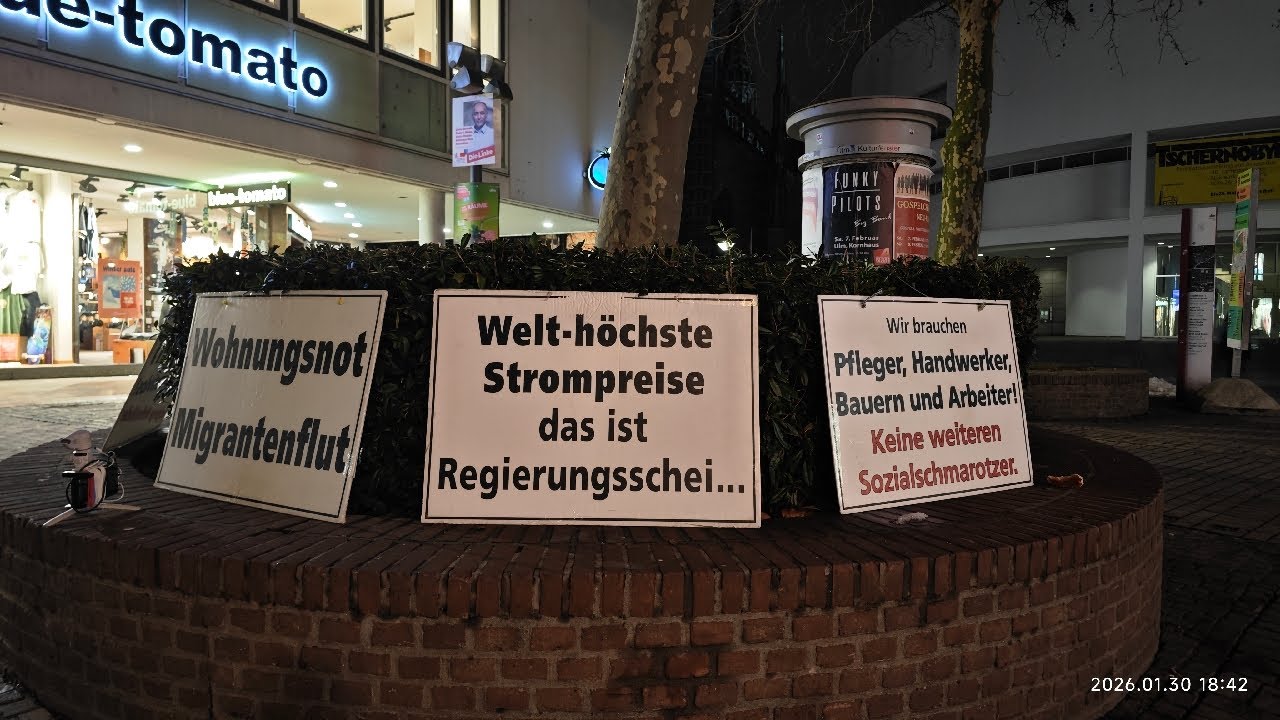 Ulm,30.01.2026 #demo für #frieden #freiheit #selbstbestimmung in #ulm - #live #livestream #3001