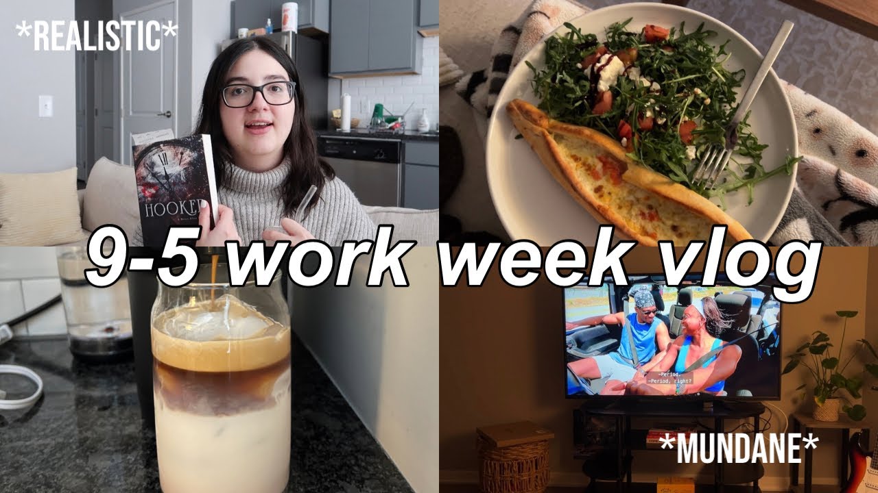 9-5 work week vlog | the struggles of being a therapist, hard days, quick meals