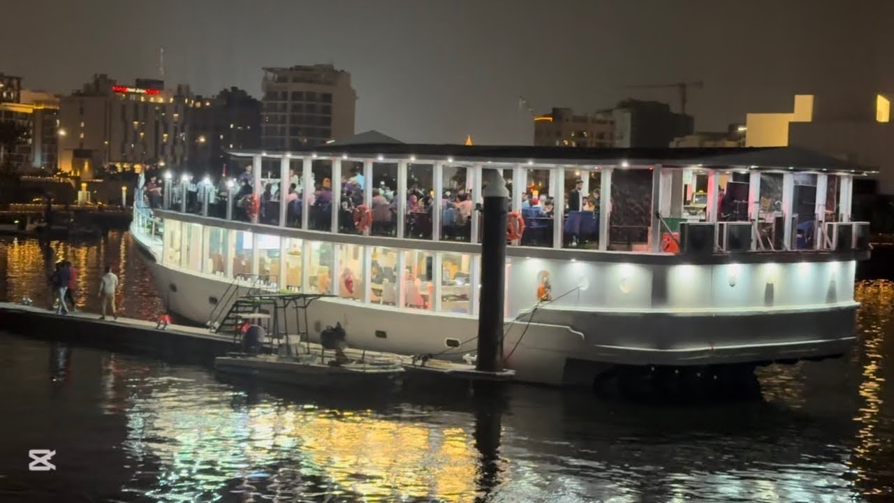 Dubai After Dark 🌃 | Night Cruise & City Lights