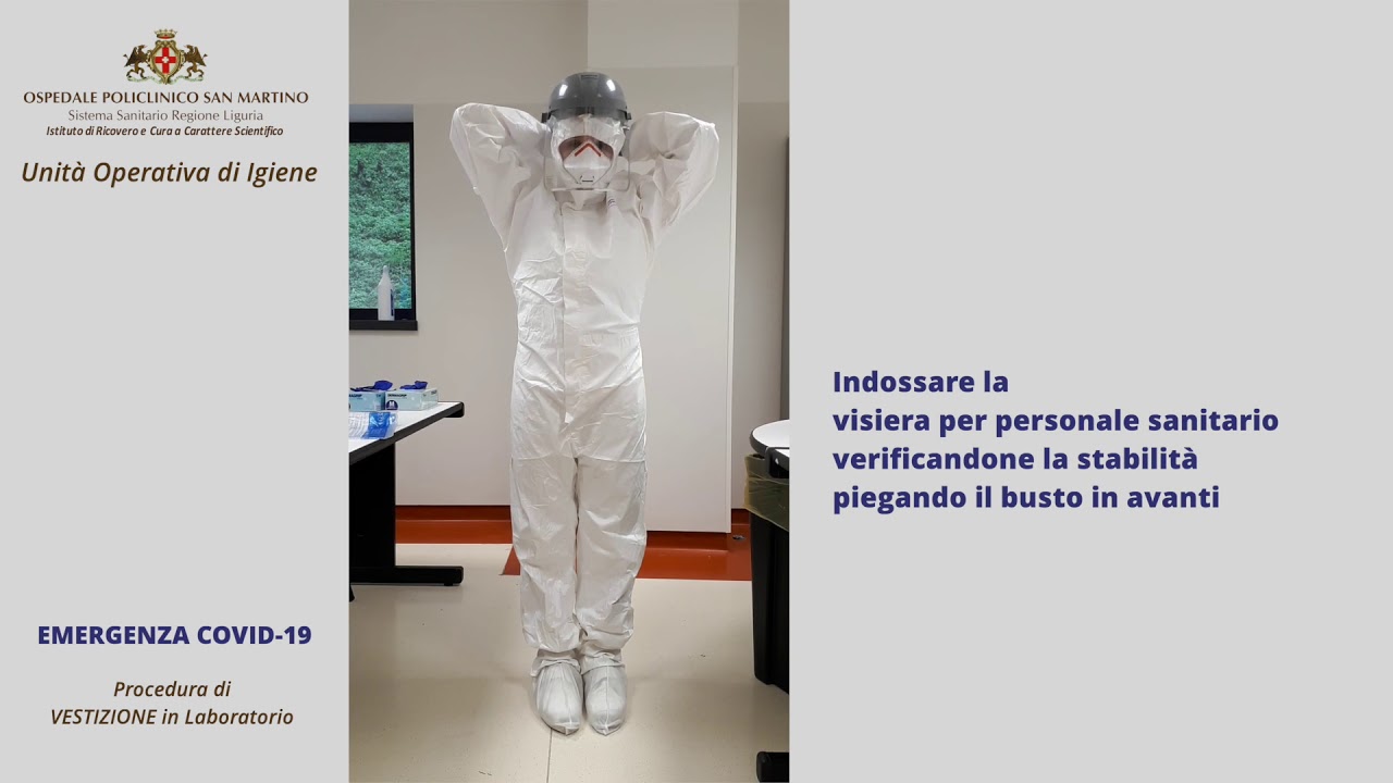 UO Igiene   Procedura di vestizione e svestizione in laboratorio